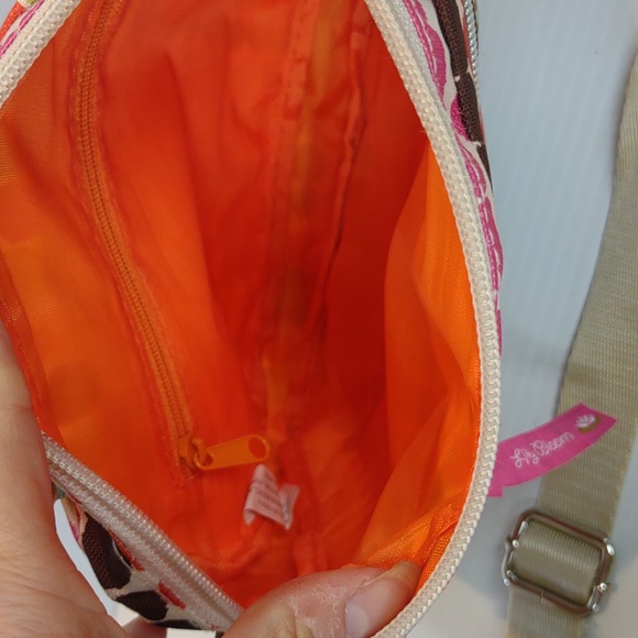 Lily Bloom Multi-Color Polka Dot Crossbody Purse Karma Bloom Fabric Initial "C" - Picture 9 of 15